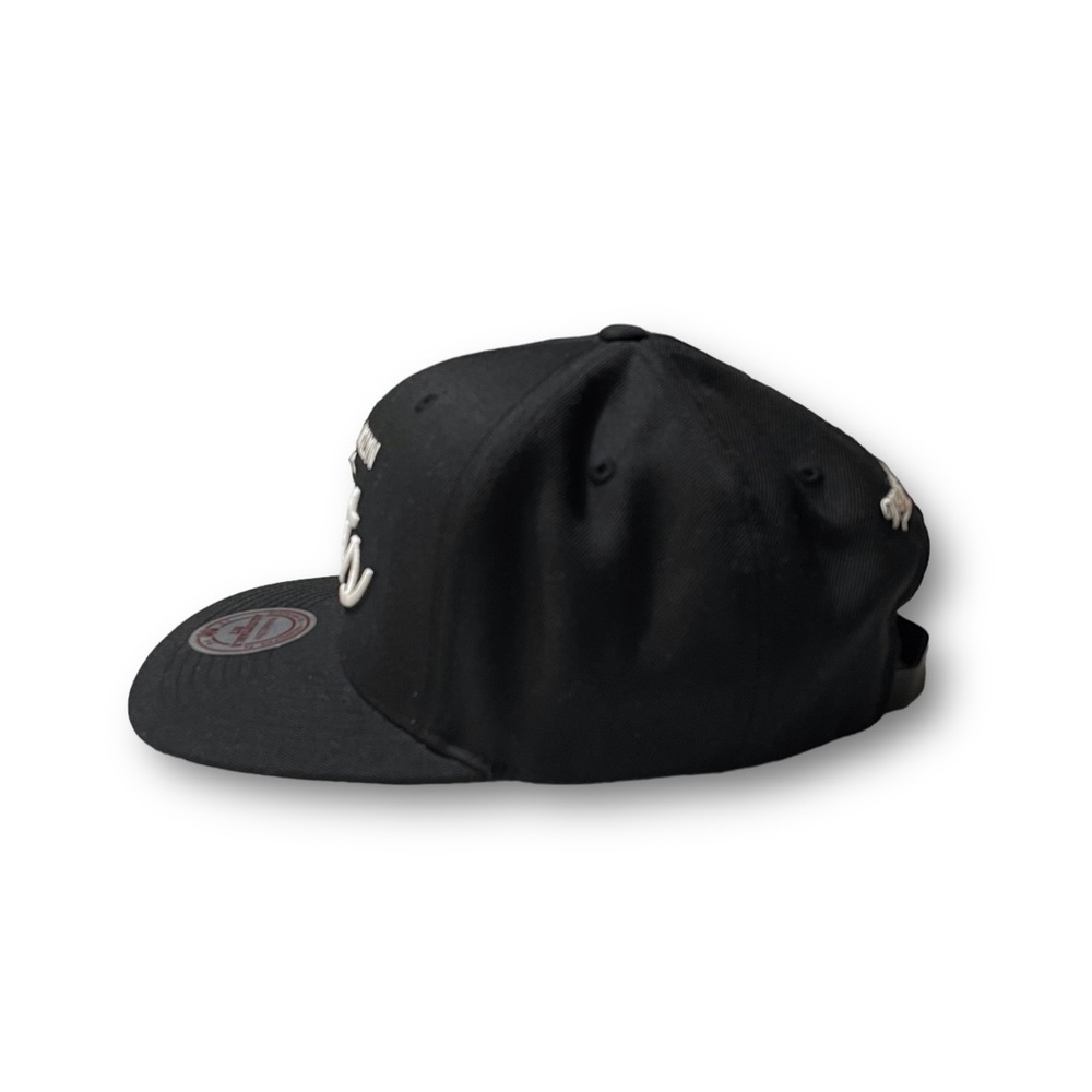 Mitchell & Ness NBA Brooklyn Nets Adjustable Leather Strap Hat‎ Wool Blend OSFM - Picture 4 of 7